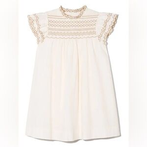 Bonpoint embroidered smocked dress